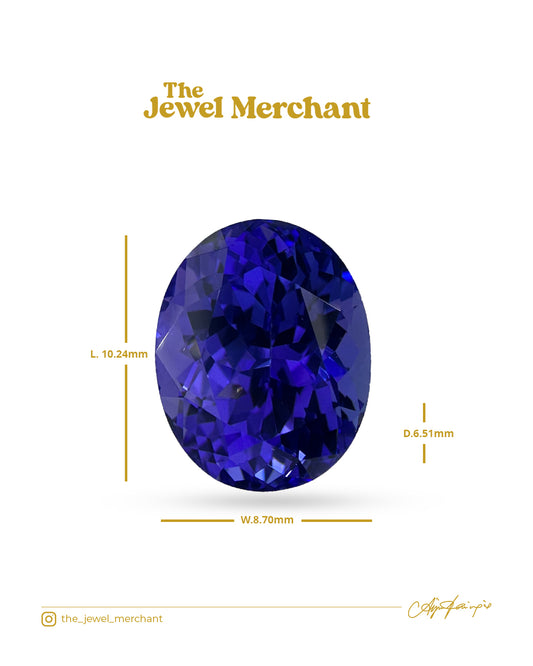 Tanzanite DELUXE Oval Carats 3.89 cts