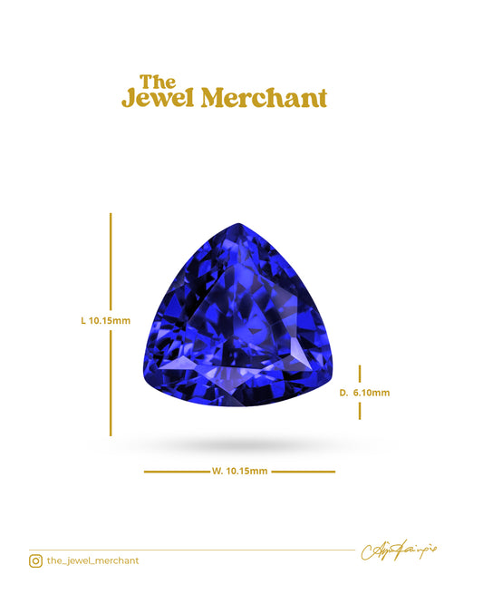 Tanzanite AAA+ Trilliant Carats 4.13 cts